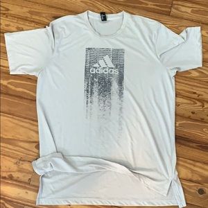Adidas Athletics Tee Shirt light beige logo slate